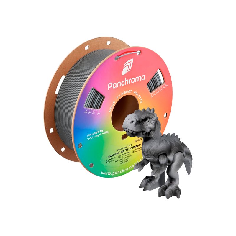 PANCHROMA PLA MATE BICOLOR GRADIENTE TORNADO Polymaker Panchroma PLA Mate Gradiente - Tornado 1 kg (1.75 mm) - Imagen 1