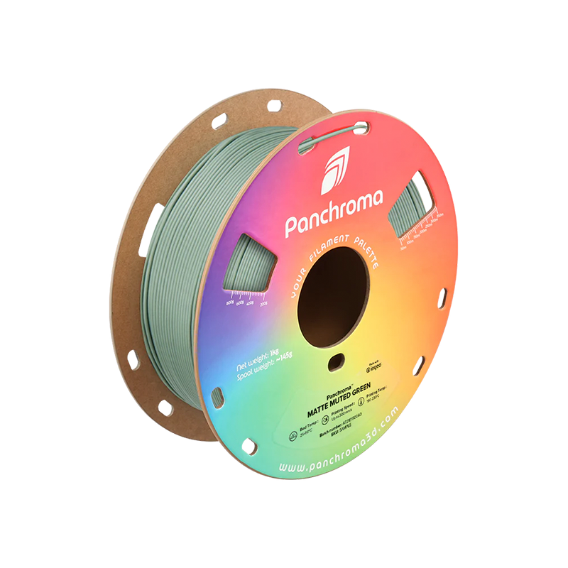 PANCHROMA PLA MATE VERDE APAGADO Polymaker Panchroma PLA Mate Apagado - Verde 1 kg (1.75 mm) - Imagen 1