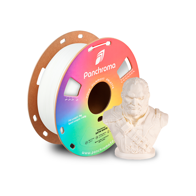 PANCHROMA PLA SATINADO BLANCO Polymaker Panchroma PLA Satinado - Blanco 1 kg (1.75 mm) - Imagen 1