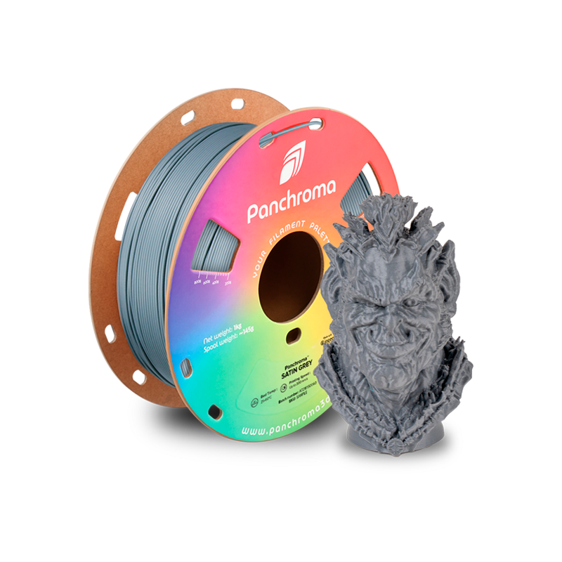 PANCHROMA PLA SATINADO GRIS Polymaker Panchroma PLA Satinado - Gris 1 kg (1.75 mm) - Imagen 1