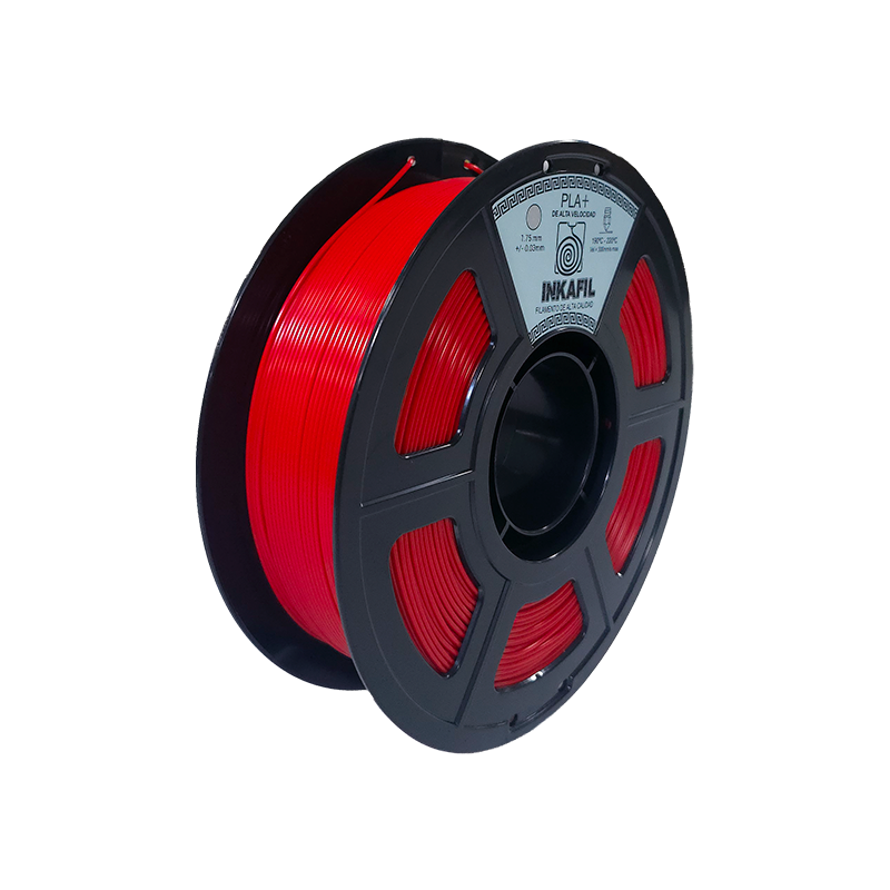 RAPID PLA+ ROJO InkaFil Rapid PLA+ – Rojo 1 kg (1.75 mm) - Imagen 1