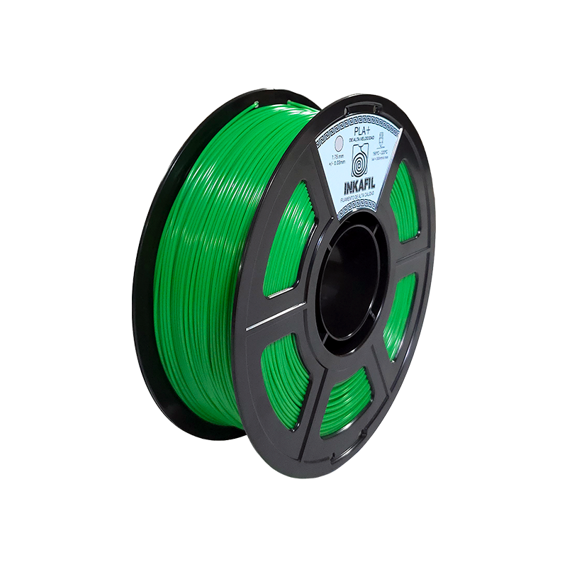 RAPID PLA+ VERDE InkaFil Rapid PLA+ – Verde 1 kg (1.75 mm) - Imagen 1