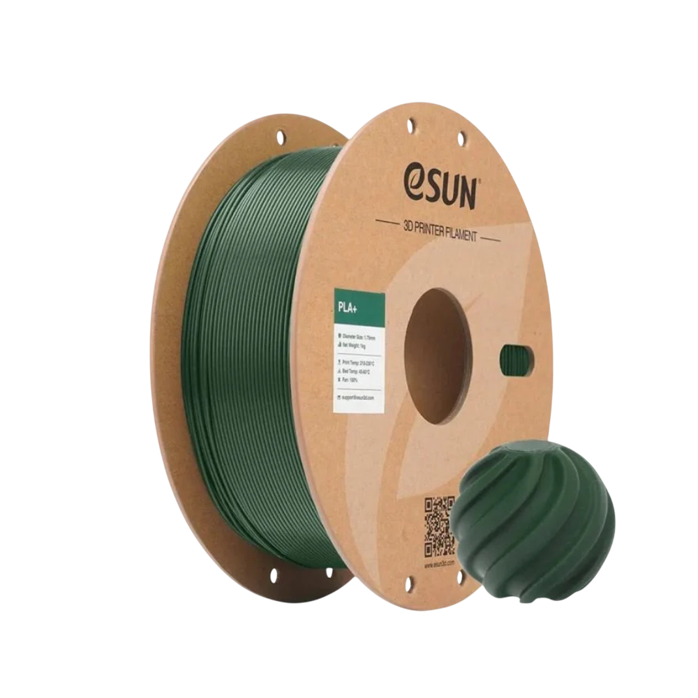 ESUN PLA+ VERDE OLIVO 1KG Esun PLA+ - Verde Olivo 1 kg (1.75mm) - Imagen 1